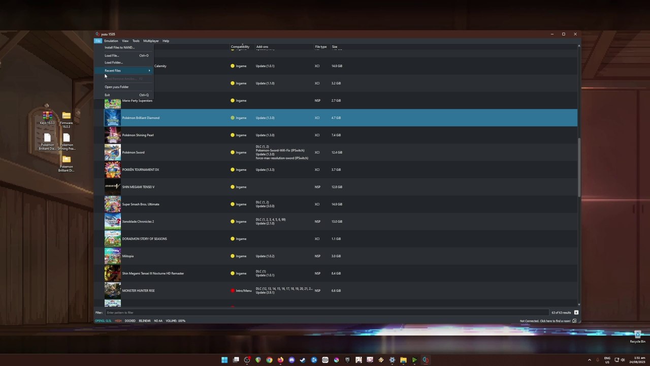 Fully Play Pokémon BDSP (1.3.0) on PC (XCI) [YUZU-PC-ANDROID]