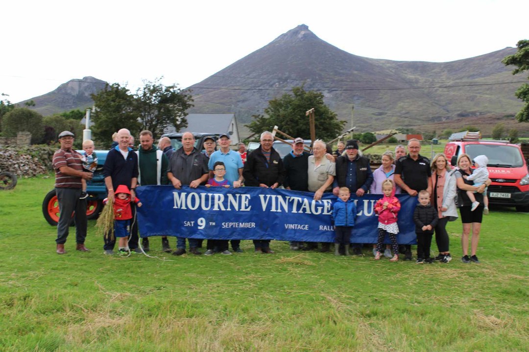 Vintage corn cutting by the Mourne Vintage Club ahead of annual rally