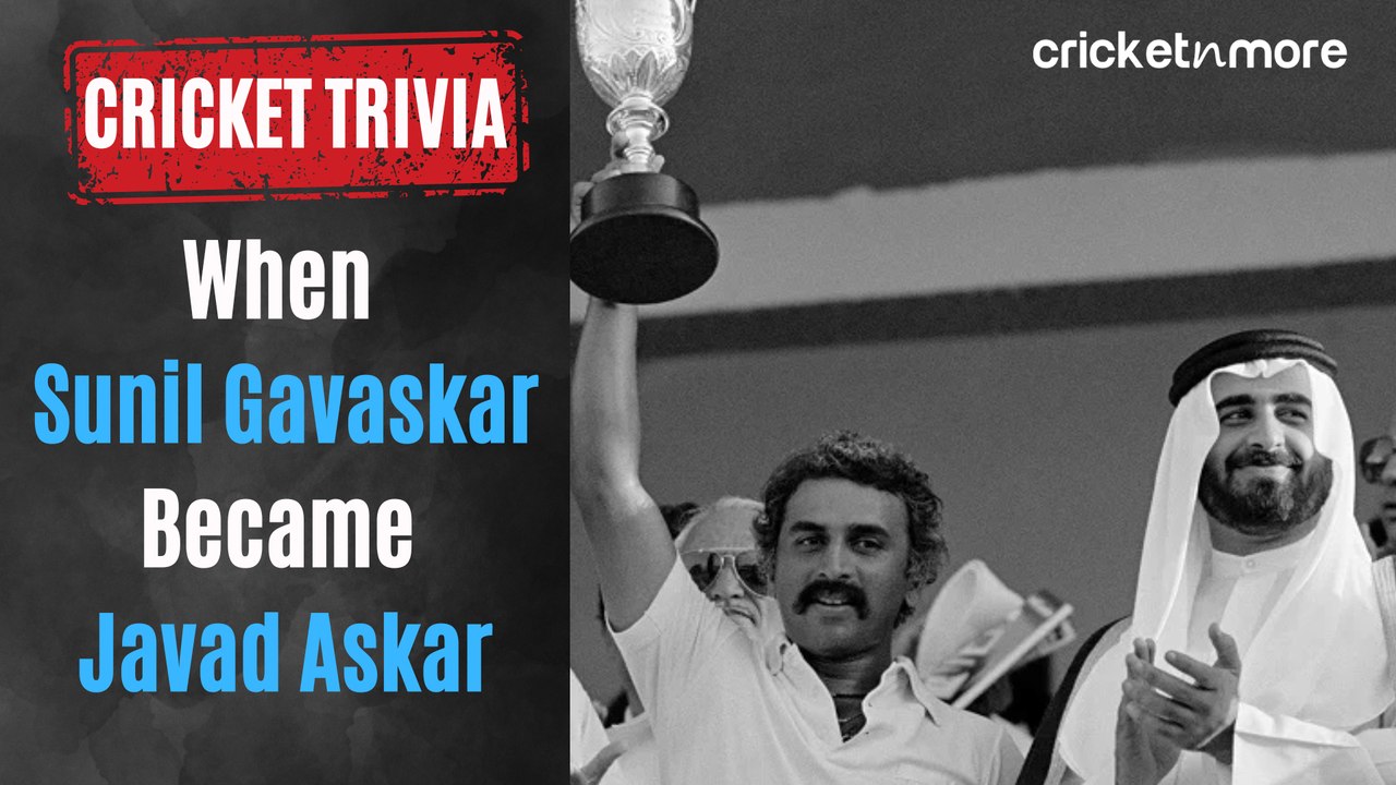 Asia Cup Trivia: When Sunil Gavaskar Became Javad Askar
