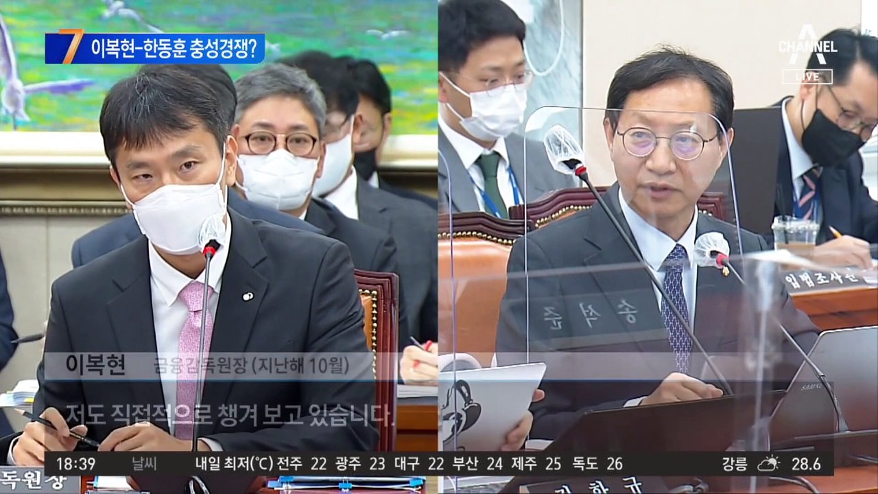 이복현-한동훈 ‘충성 경쟁’ 시작됐다?