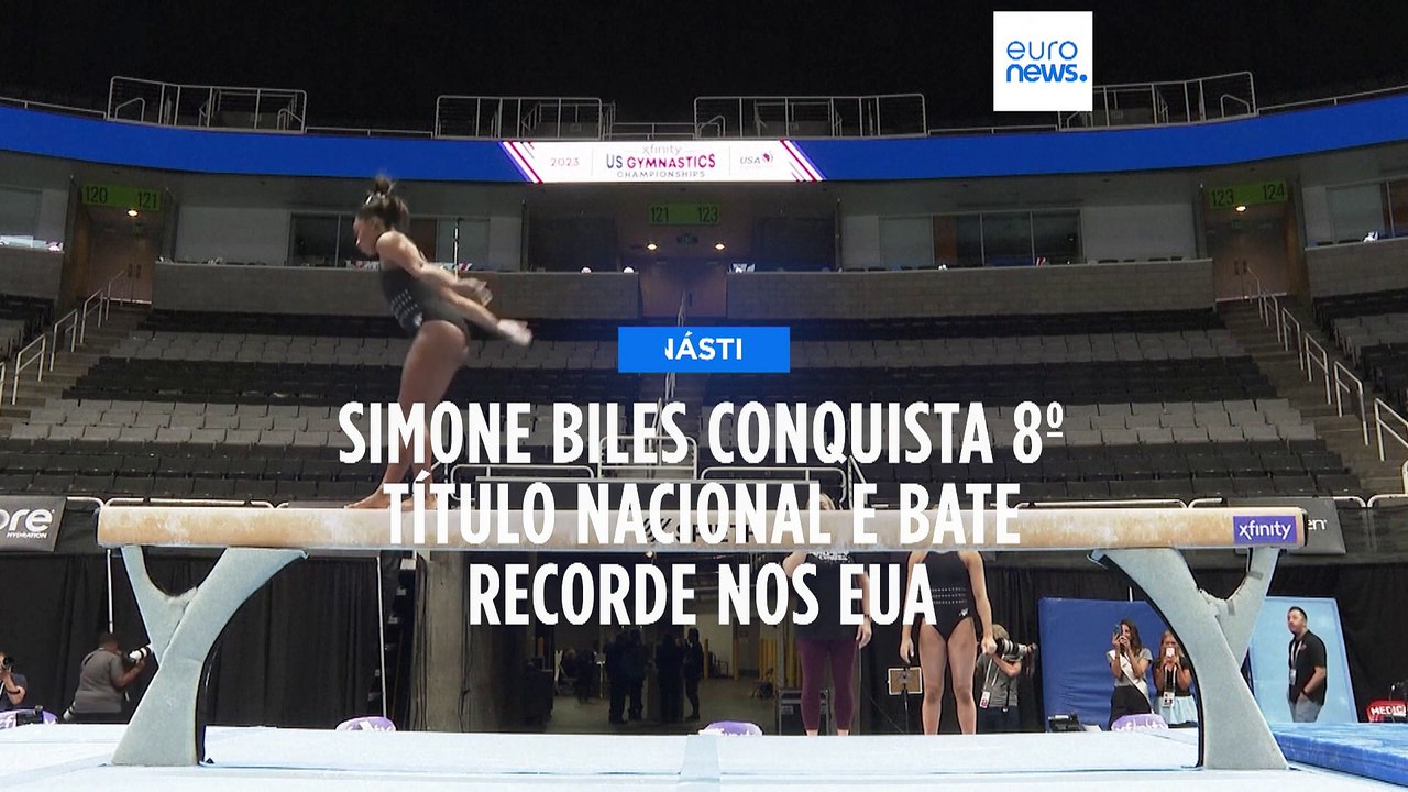 Simone Biles conquista oitavo título dos EUA e bate recorde de 1993