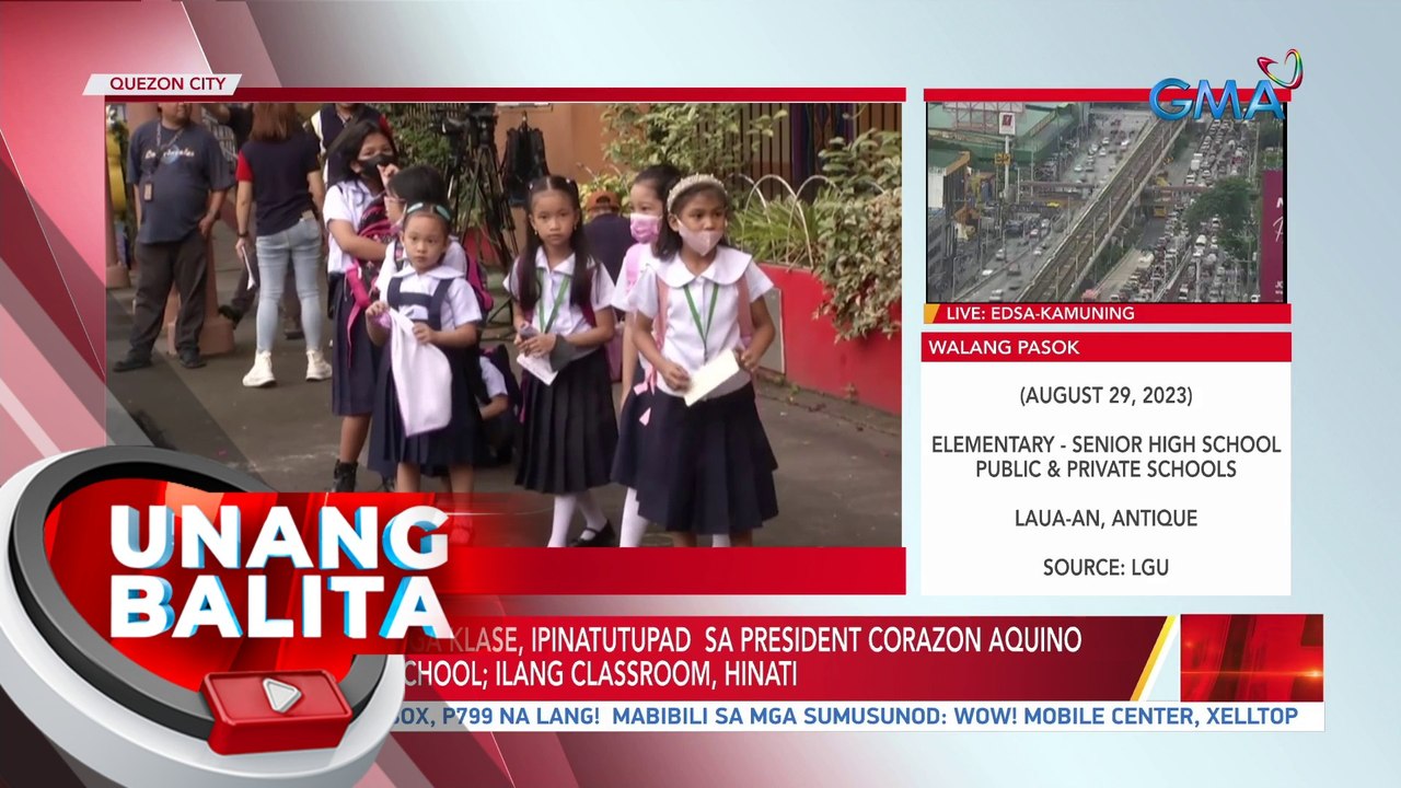 Shifting ng mga klase, ipinatutupad sa President Corazon Aquino Elementary School; ilang... | UB