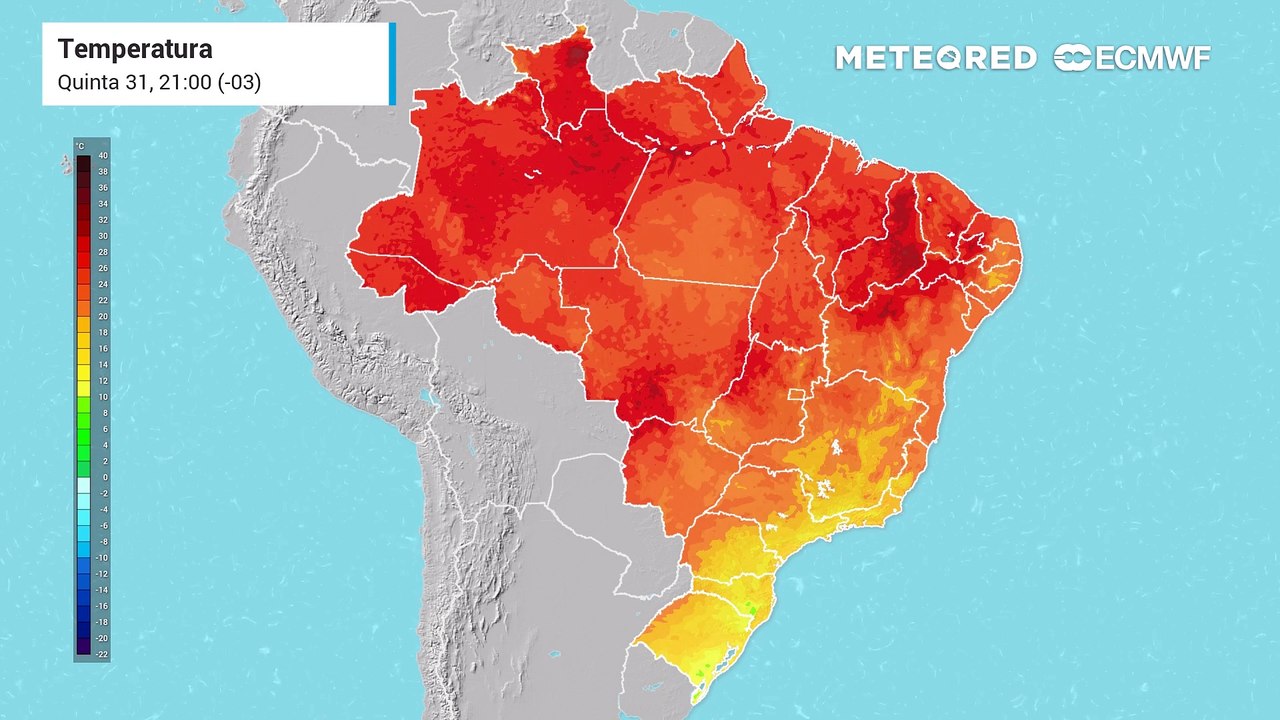 Temperatura não vai cair muito no Sul