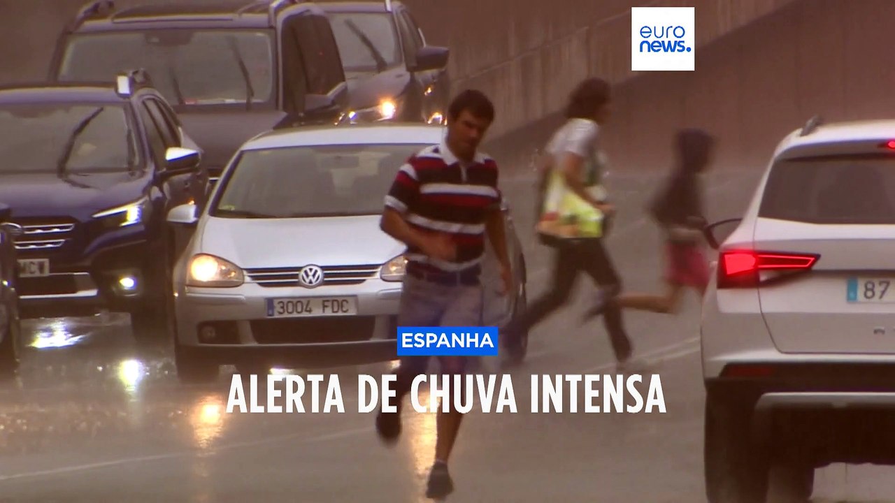 Chuva forte no centro de Espanha