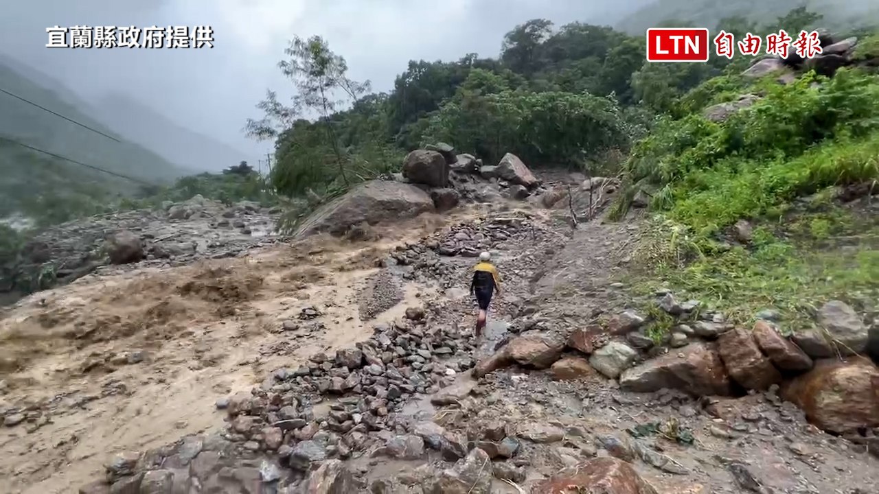宜蘭豪大雨為何要跟北北基上班課？林姿妙臉書被灌爆......（宜蘭縣政府提供）