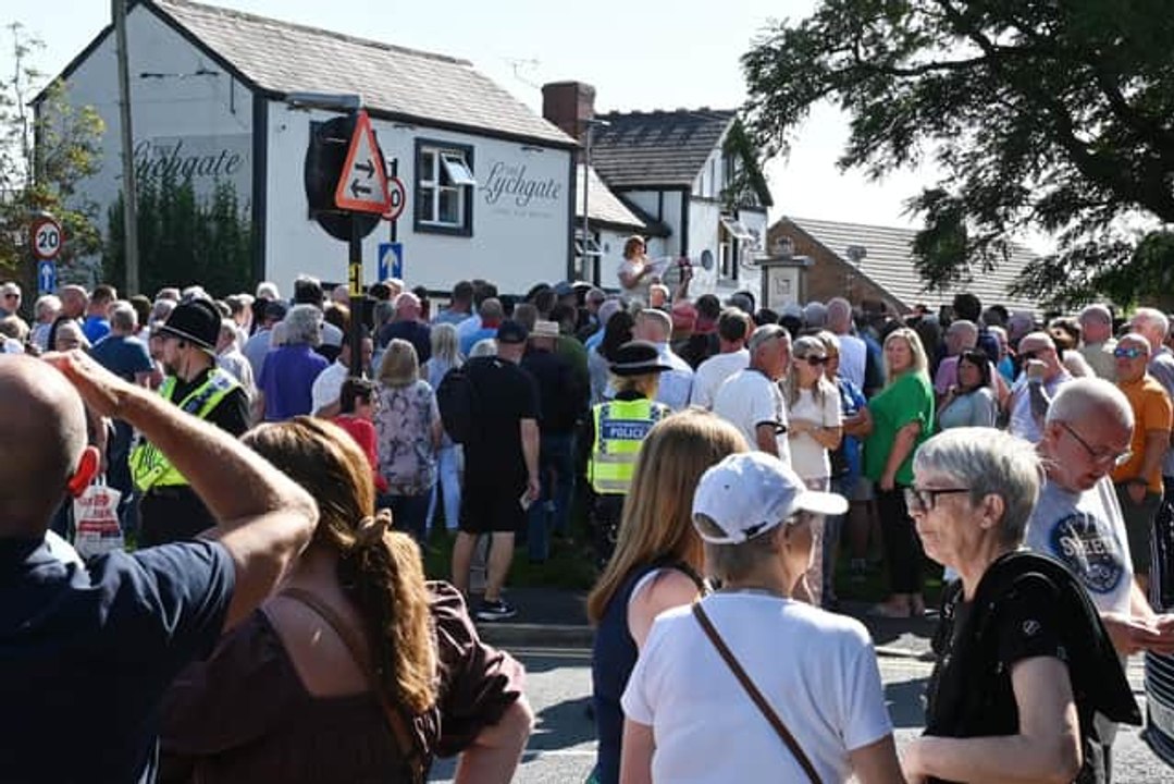 North west news update 4 Sept 2023: Hundreds demonstrate at asylum seeker hotel