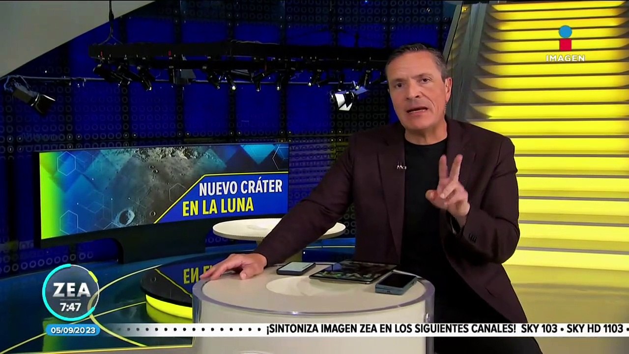 La NASA revela nuevo cráter de la Luna