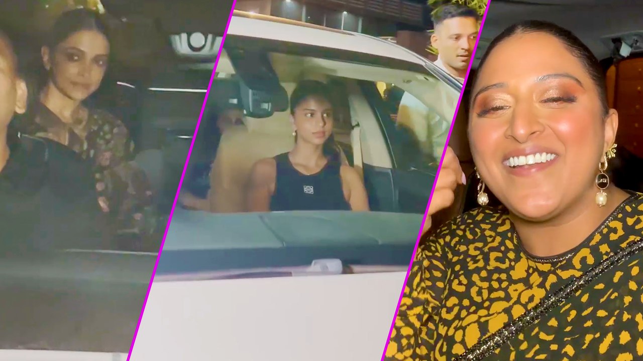 Celebrity Attendance at 'Jawan' Movie Screening: Raja Kumari, Deepika Padukone, and Suhana Khan