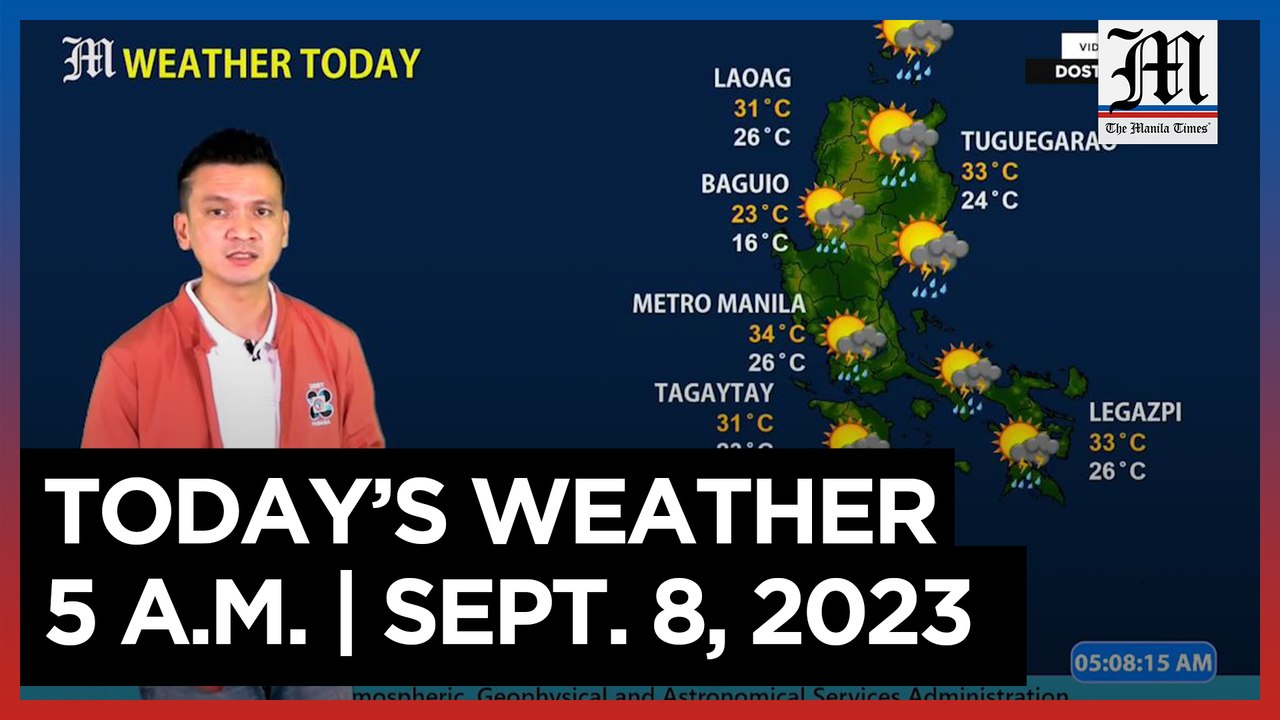 Today's Weather, 5 A.M. | Sept. 8, 2023