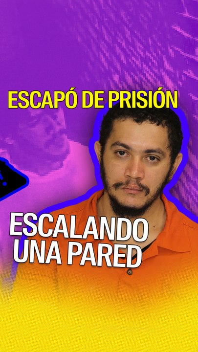 Un criminal escapó de prisión escalando una pared