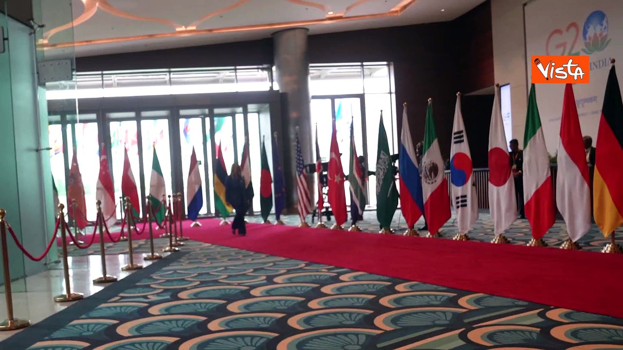 G20 India, Meloni accolta da Modi alla sessione di apertura del vertice