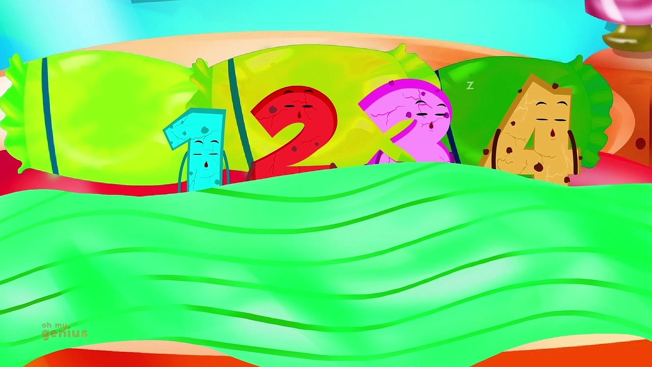 Five In The Bed Numbers - Nursery Rhymes And The Numbers Song