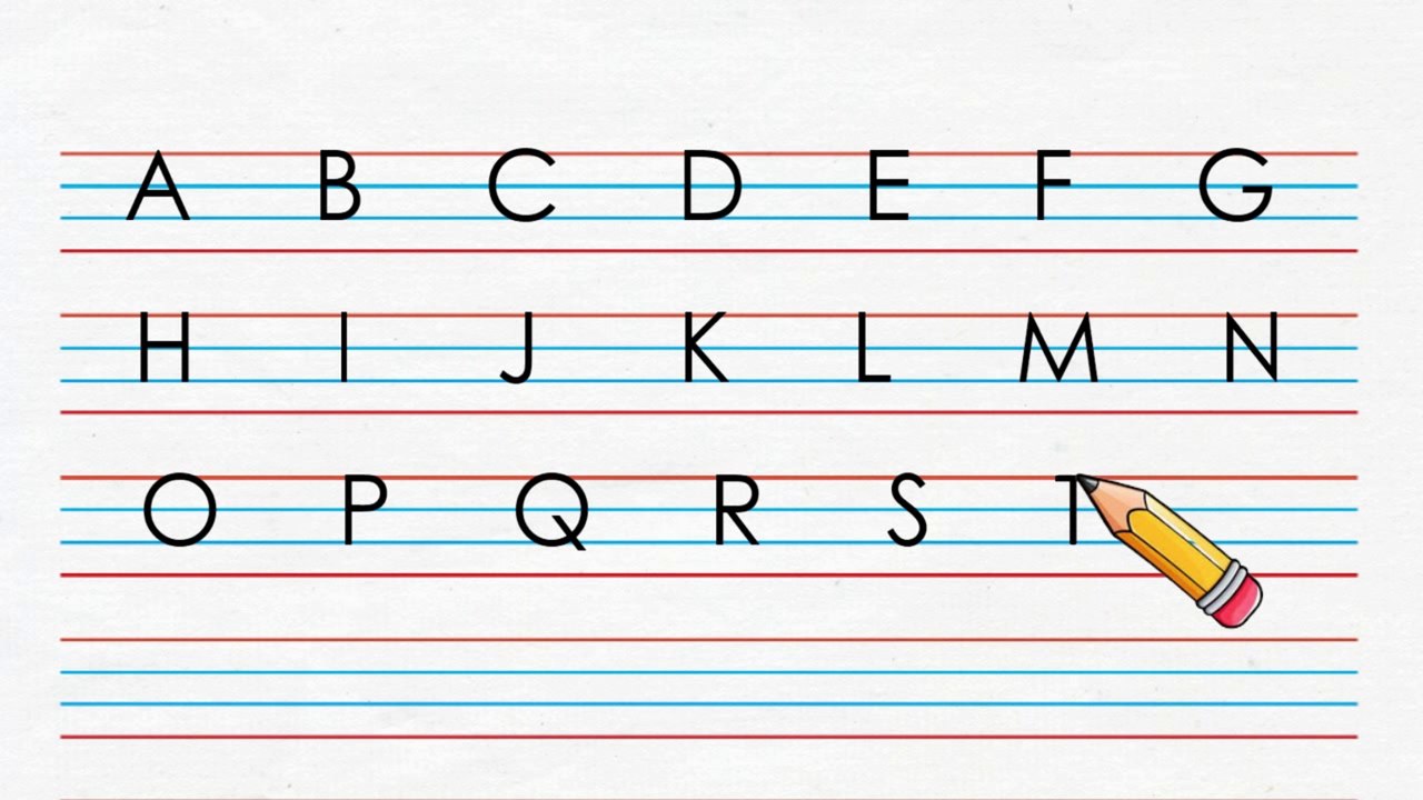 How to Write English Alphabets