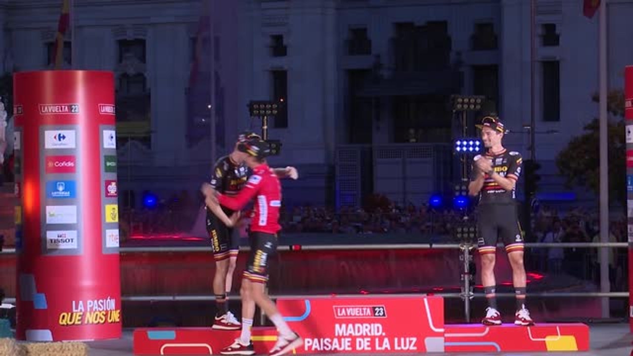 Vuelta - Les images du podium de la Jumbo Visma