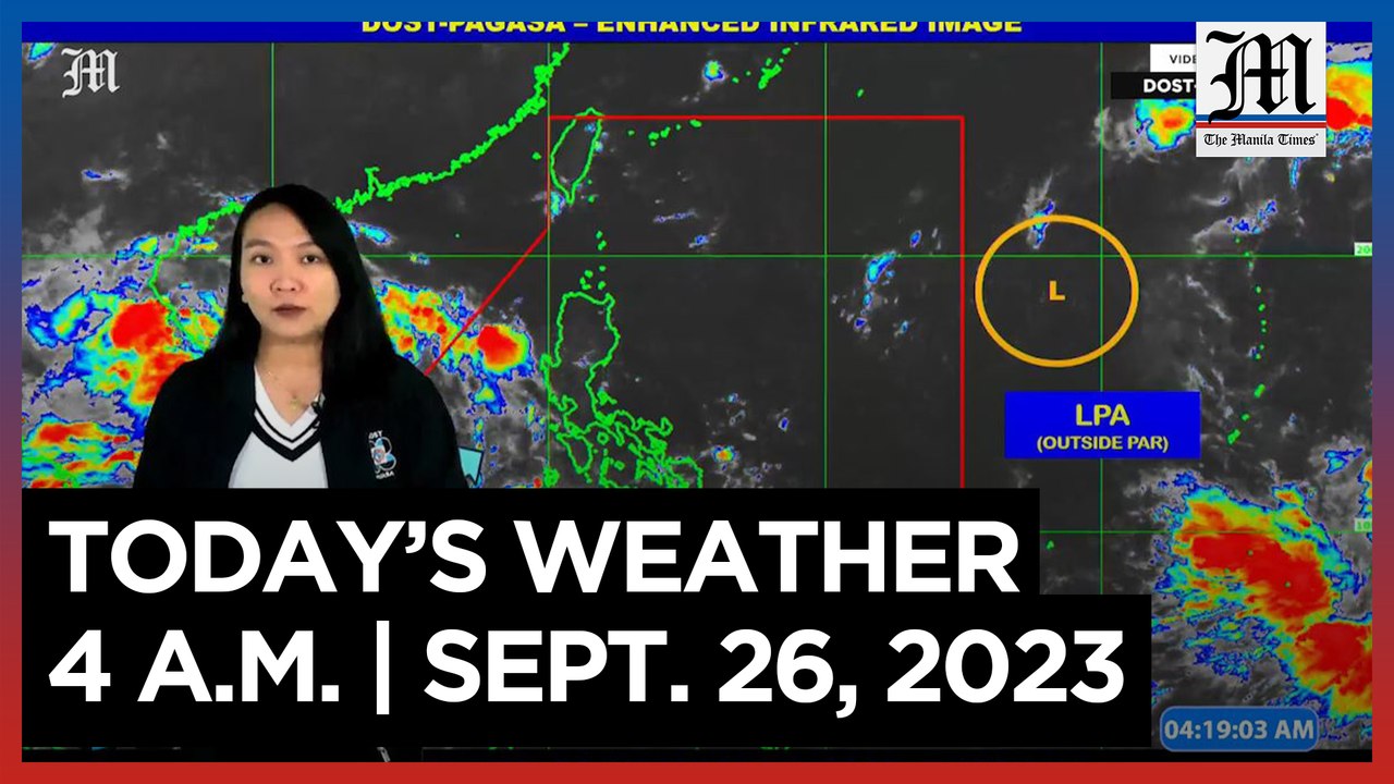 Today's Weather, 4 A.M. | Sept. 26, 2023