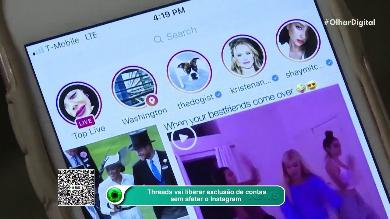 Threads vai liberar exclusão de contas sem afetar o Instagram