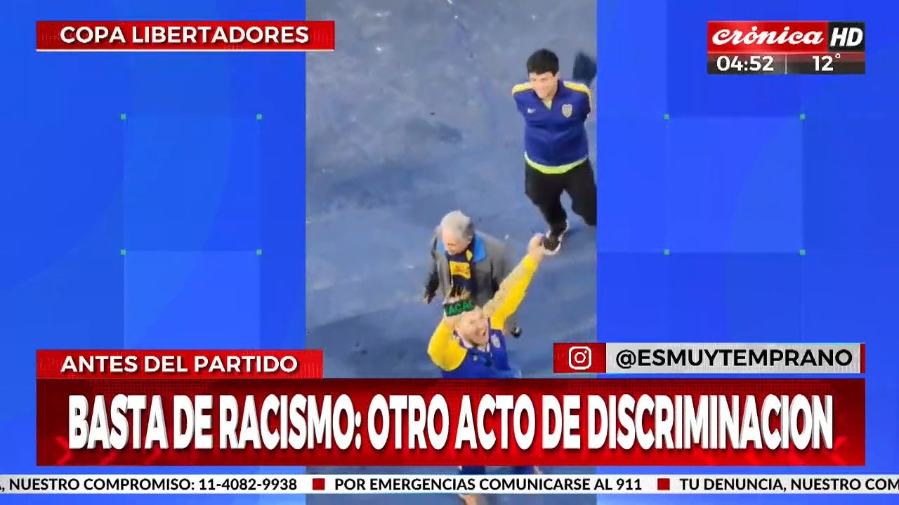 Racismo en Boca: el repudiable gesto de un hincha hacia los simpatizantes del Palmeiras