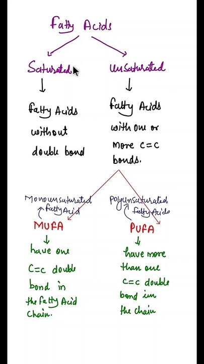 Types of fatty acids