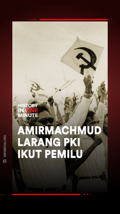 Amirmachmud Larang PKI Ikut Pemilu