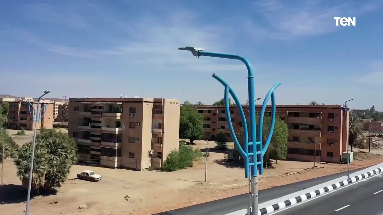 تصوير جوي لكوبري السيل بمحافظة أسوان