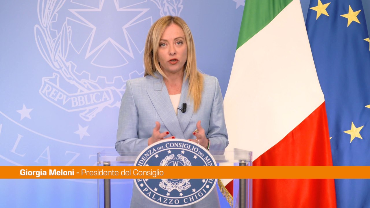 Meloni "L'intelligenza artificiale è una sfida cruciale"