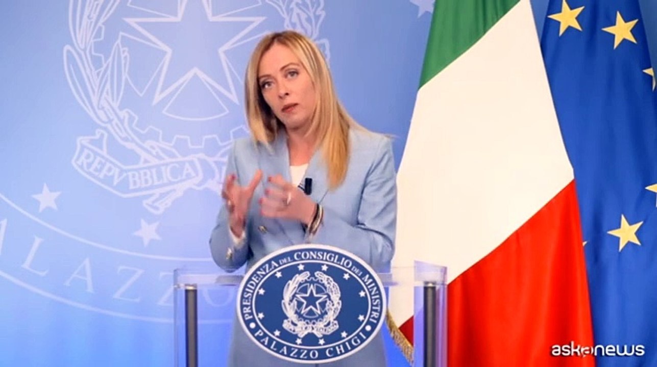 Meloni: AI sfida e rischio, bisogna dare un'etica agli algoritmi