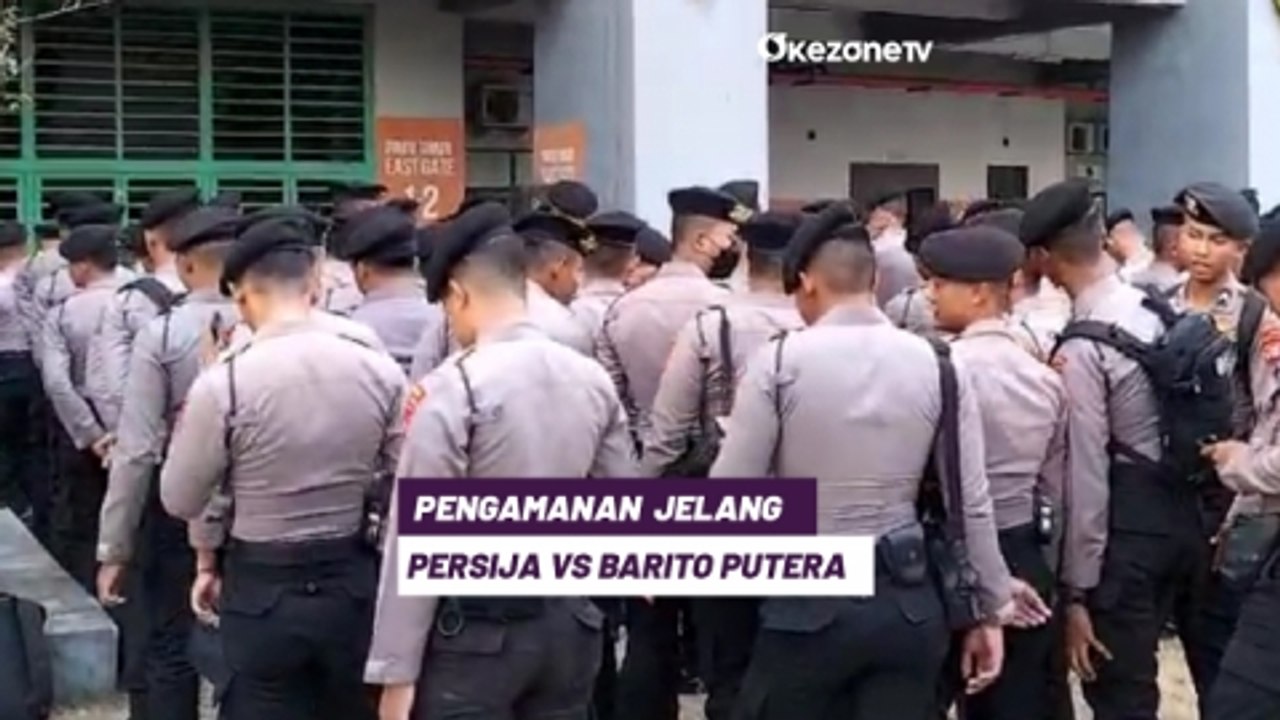 Intip Persiapan Pengamanan Pertandingan Persija Jakarta Vs Ps Barito Putera di Stadion Patriot Bekasi