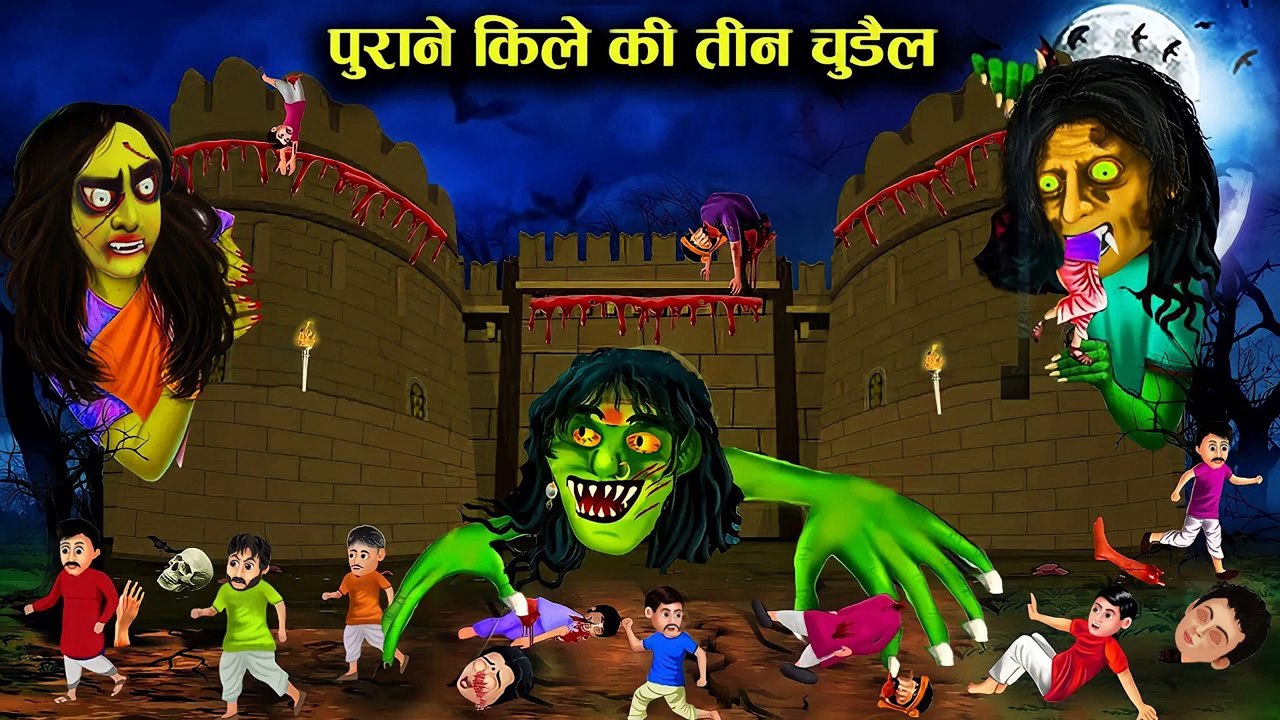 पुराने किले की तीन खतरनाक चुड़ैल purane kile ki din khatarnak chudail...