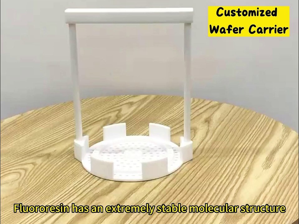 Customized Entegries PAK wafer cleaning cassette FLOUROWARE wafer shield PFA dipper