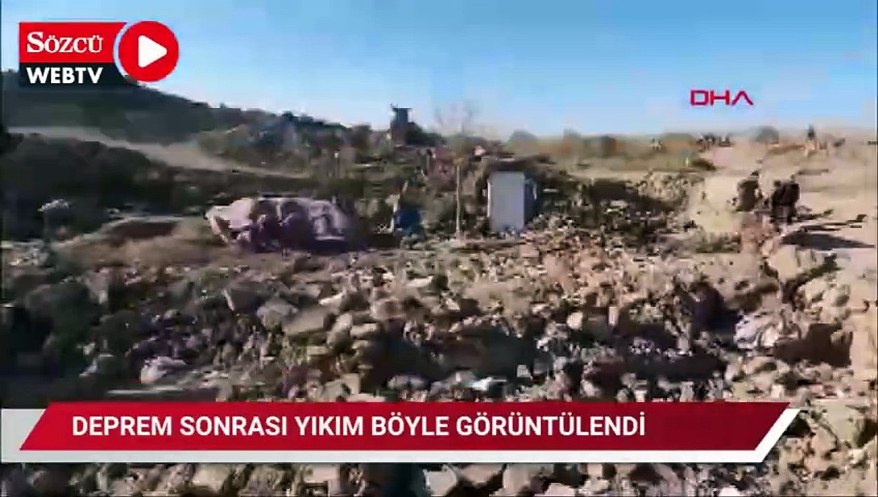 Afganistan'da deprem sonrası yıkım böyle görüntülendi