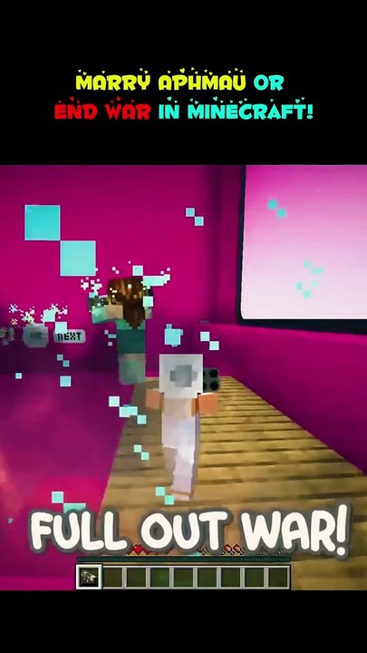 MARRY APHMAU or END WAR in Minecraft!