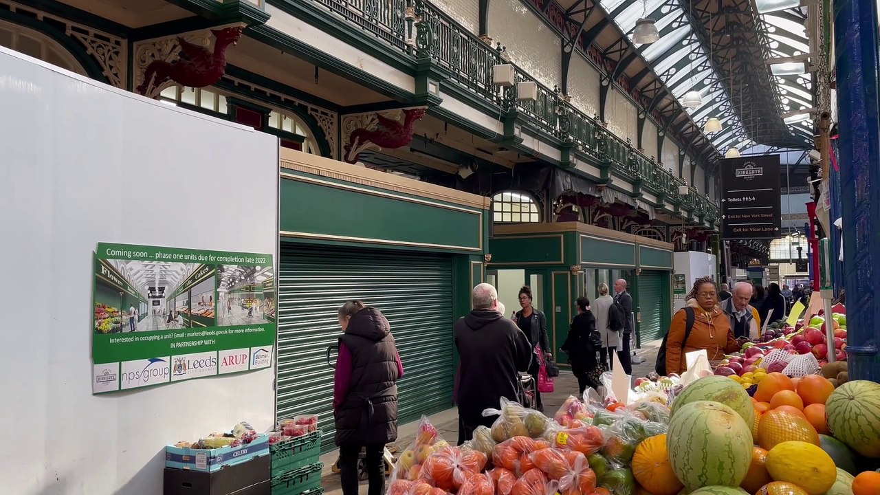 Refurbishment of Kirkgate Market's 19th-century ‘blockshops’