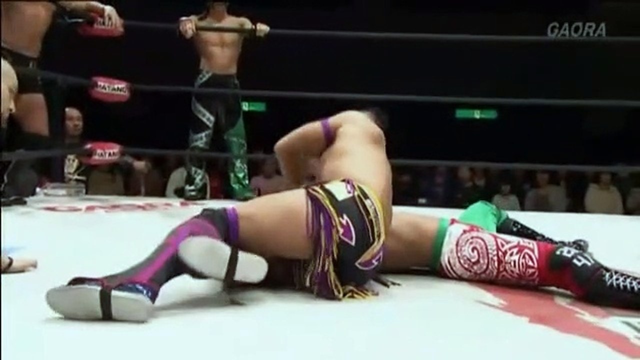 CIMA and Masaaki Mochizuki and Dragon Kid vs T-Hawk and U-T and Flamita