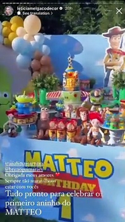 Bruno Guimaraes' family birthday party