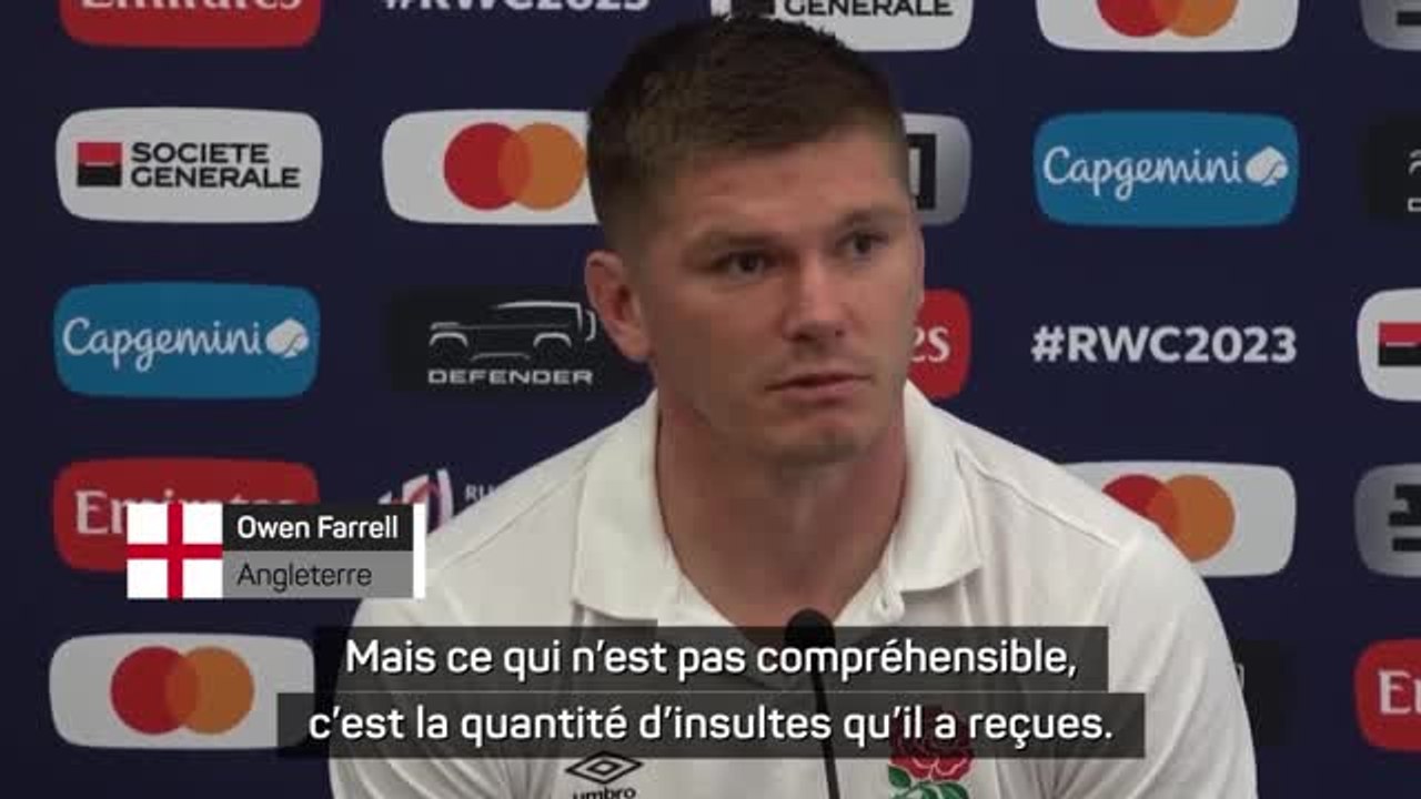 Angleterre - Farrel ne comprend pas les insultes reçues par Tom Curry