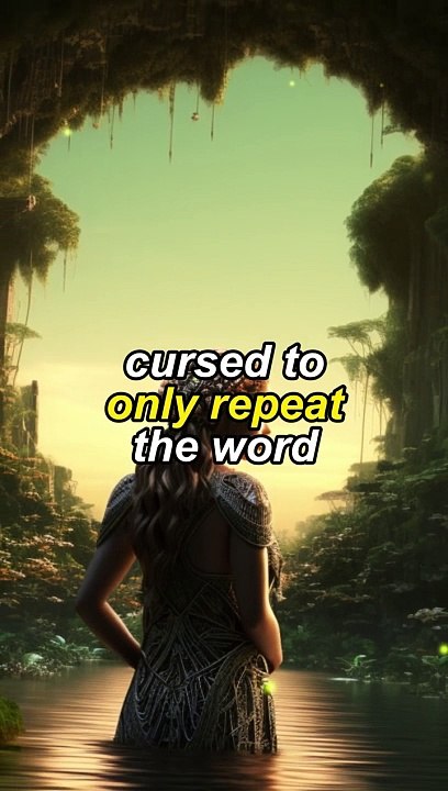 Sadness and absolute vanity, Echo and Narcissus.
