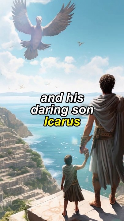 The sad loss of a son,  Icarus and Daedalus