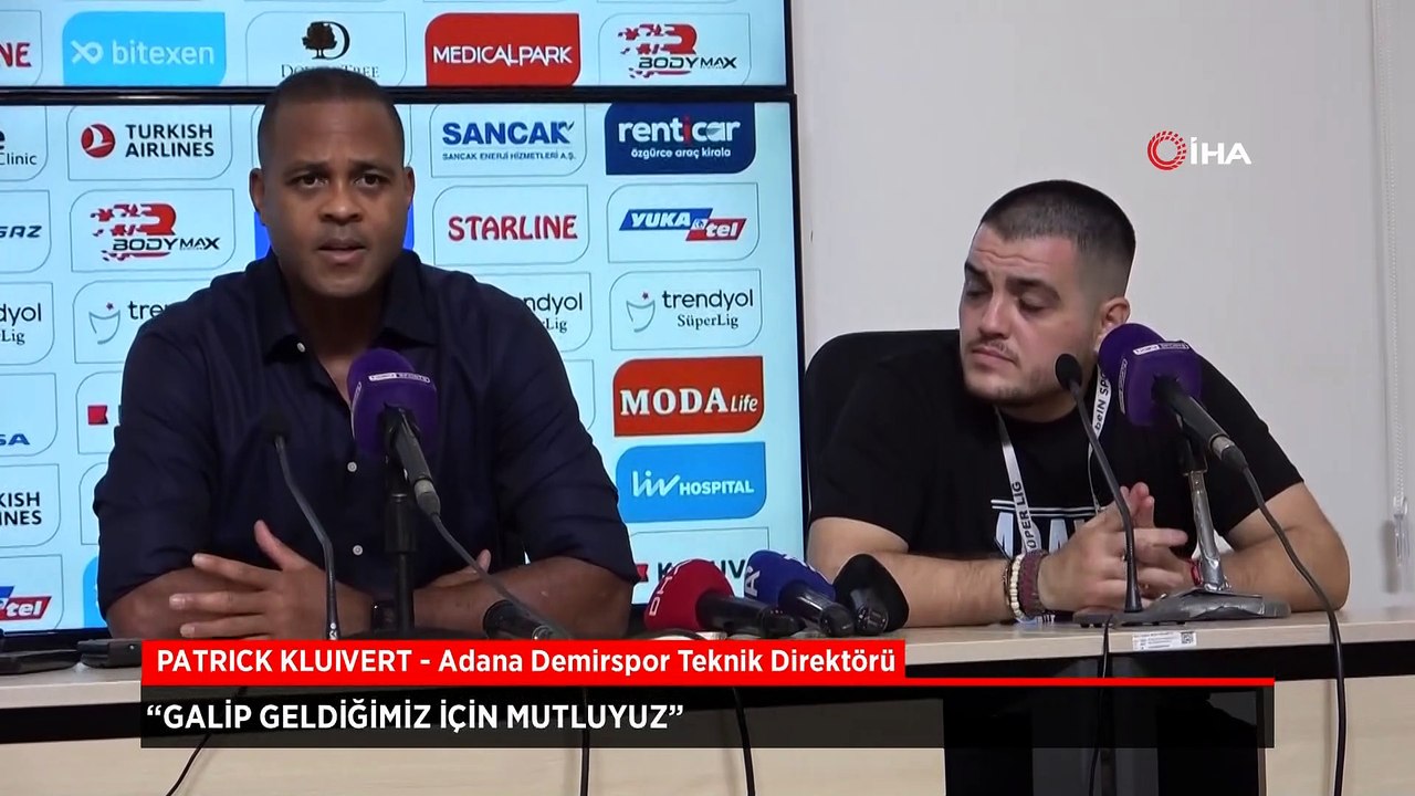 Patrick Kluivert: Galip geldiğimiz için mutluyuz