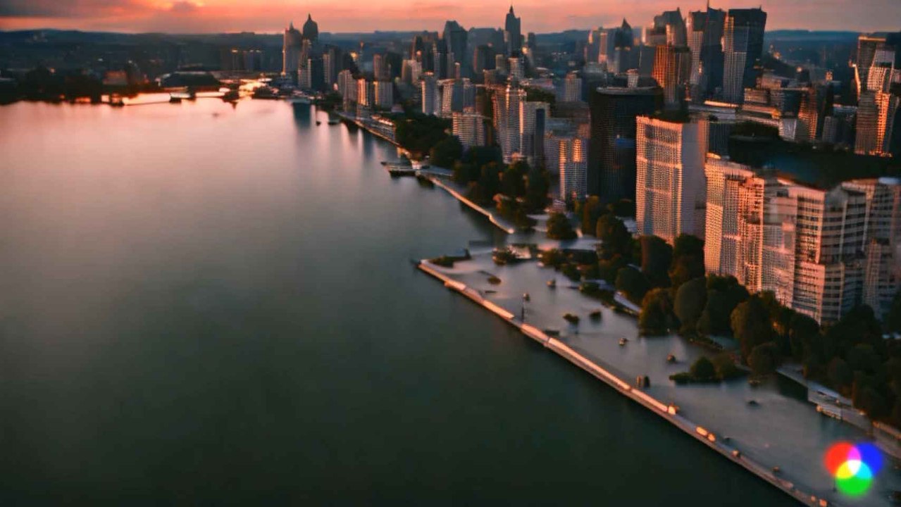 Vídeo creado desde un texto en Runwayml