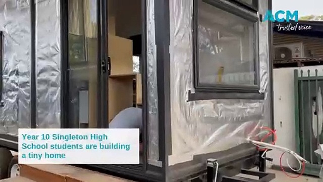 Singleton High School students build tiny home