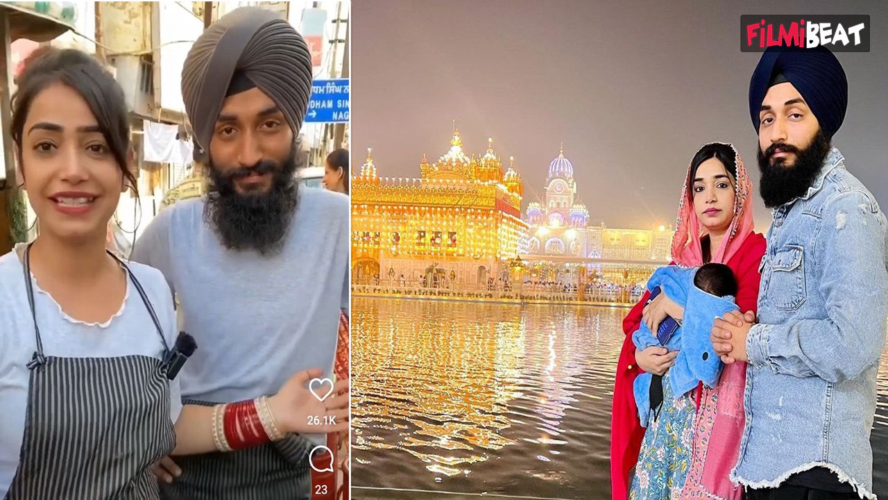 MMS Controversy के बीच Kulhad Pizza Couple Sehaj -Gurpreet बच्चे के साथ पहुंचा Amritsar, भड़के लोग