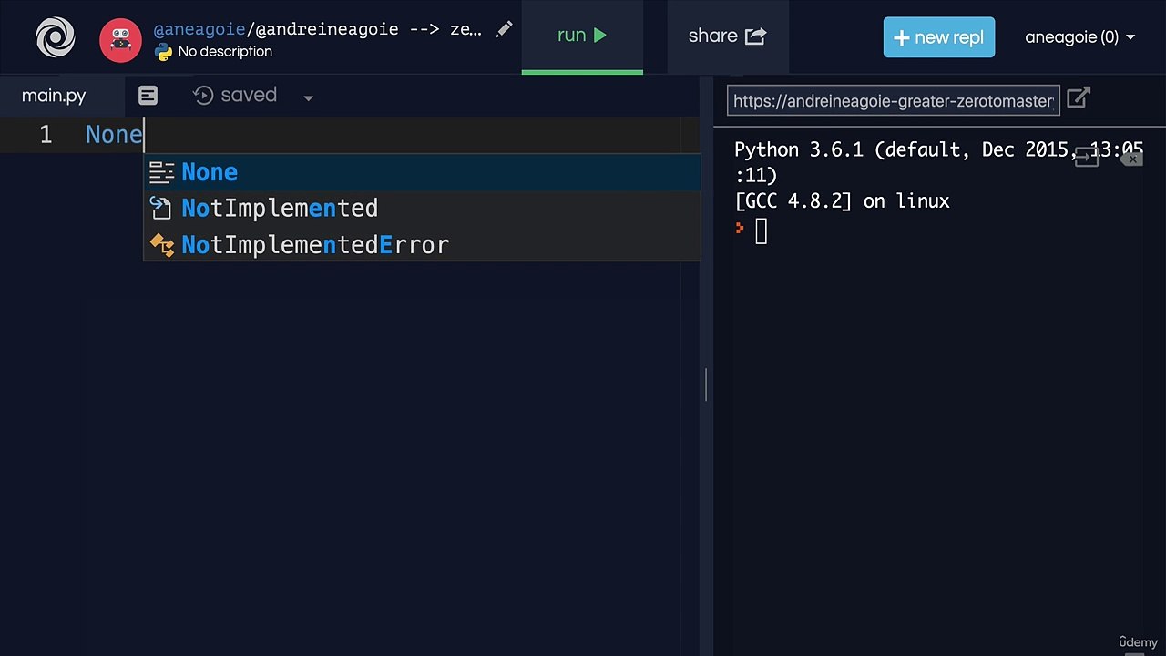 Python Basics - None
