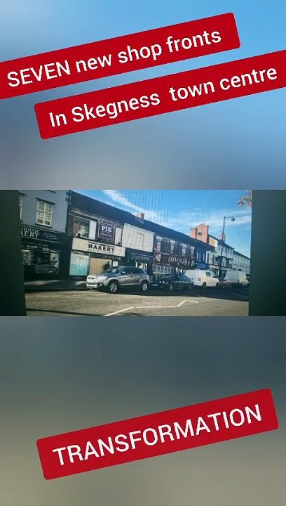 Seven businesses in Skegness getting new shop fronts in transformation.