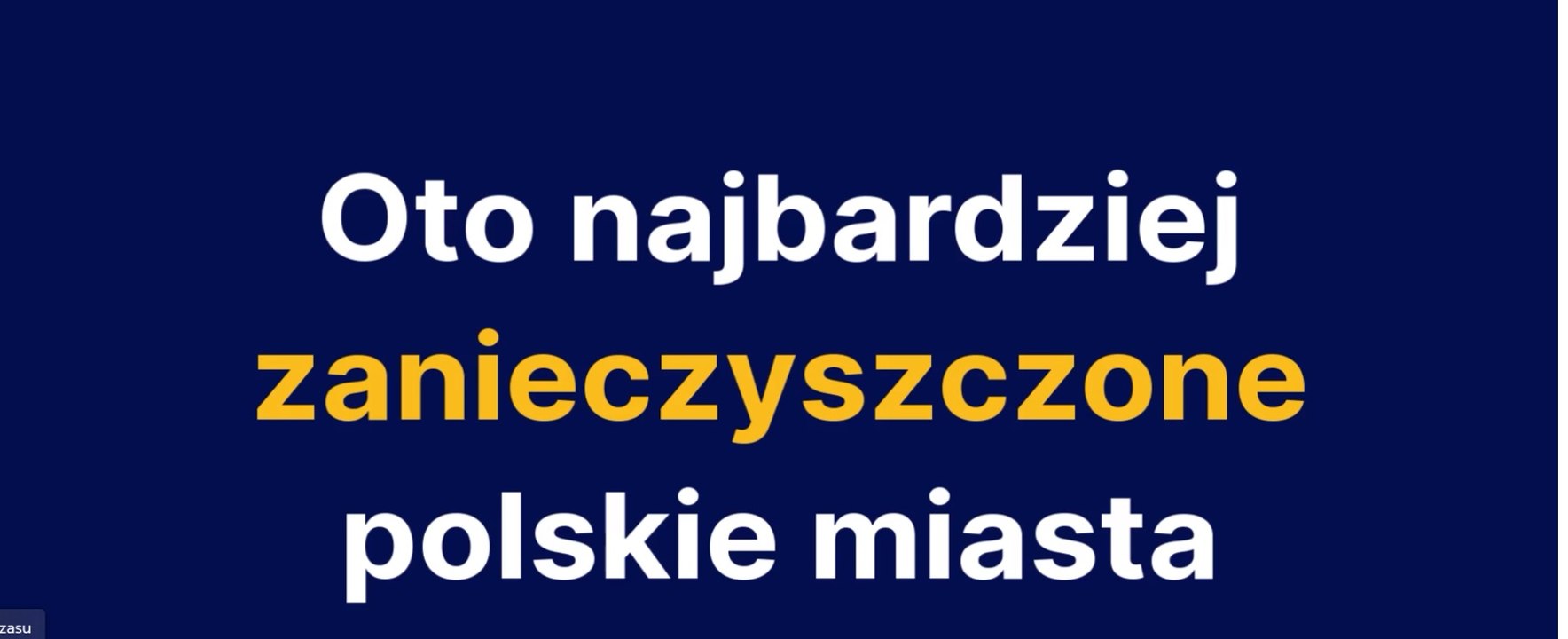 Oto najbardziej zanieczyszczone polskie miasta