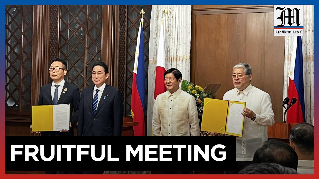 Marcos, Kishida witness exchange of agreements