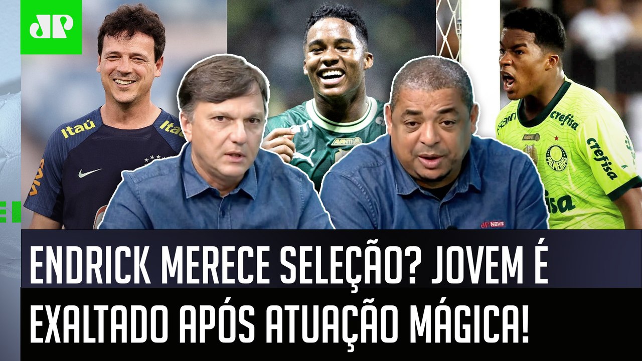 "POR QUE NÃO CONVOCAR o Endrick agora? Gente, ele CLARAMENTE é..." Jovem do Palmeiras é EXALTADO!