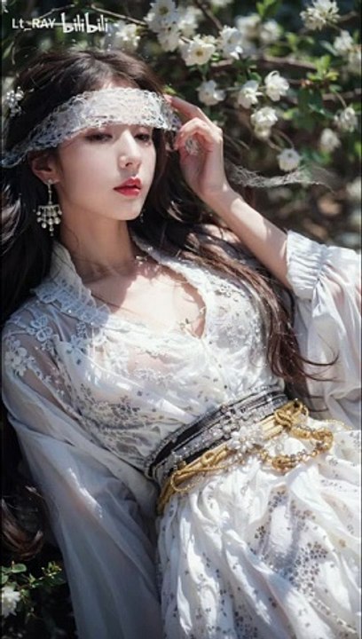 The Legend of Condor Heroes 神鵰俠侶 AI  Xiaolongnü untied the ribbon that blindfolded her eyes  小龍女麻軟在地，過兒，你昨晚那樣對我，怎麼還叫我姑姑