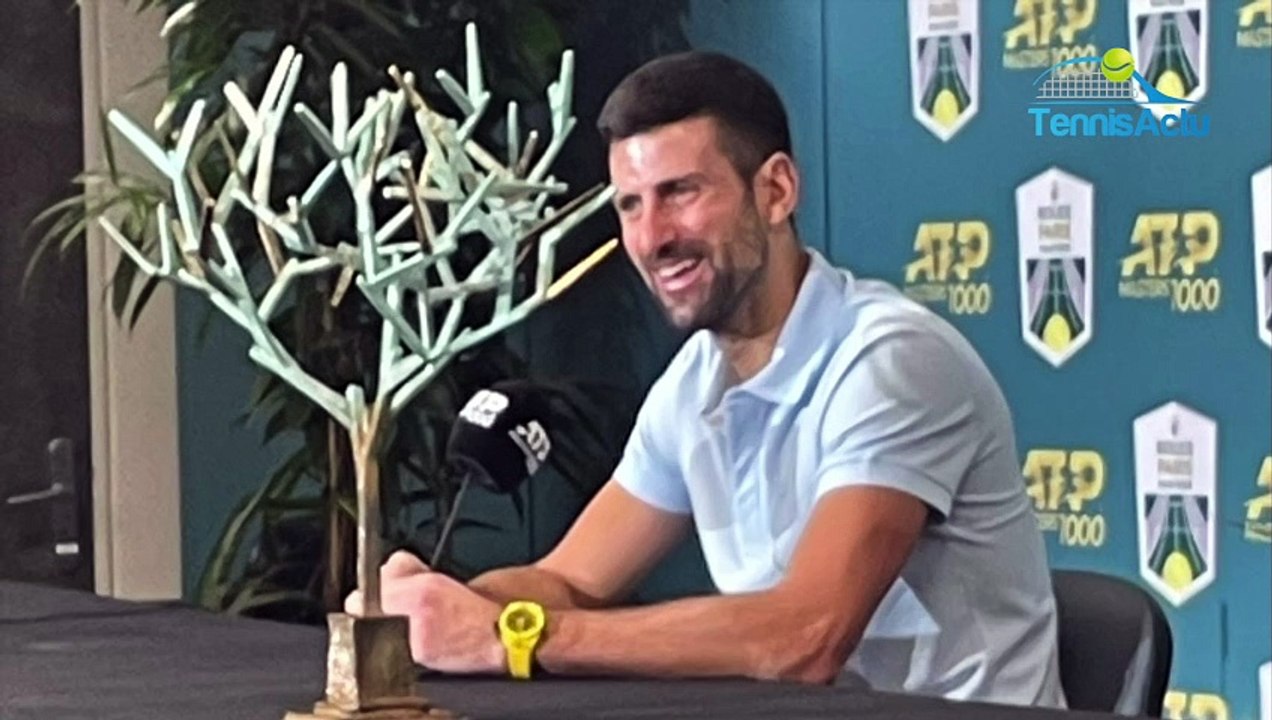 Rolex Paris Masters 2023 - Novak Djokovic : "Pourquoi je suis ici à Bercy aussi fort dans ce Masters 1000 ?"