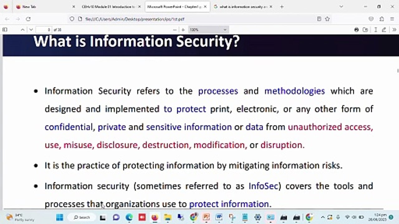 What is security , information security and cyber security