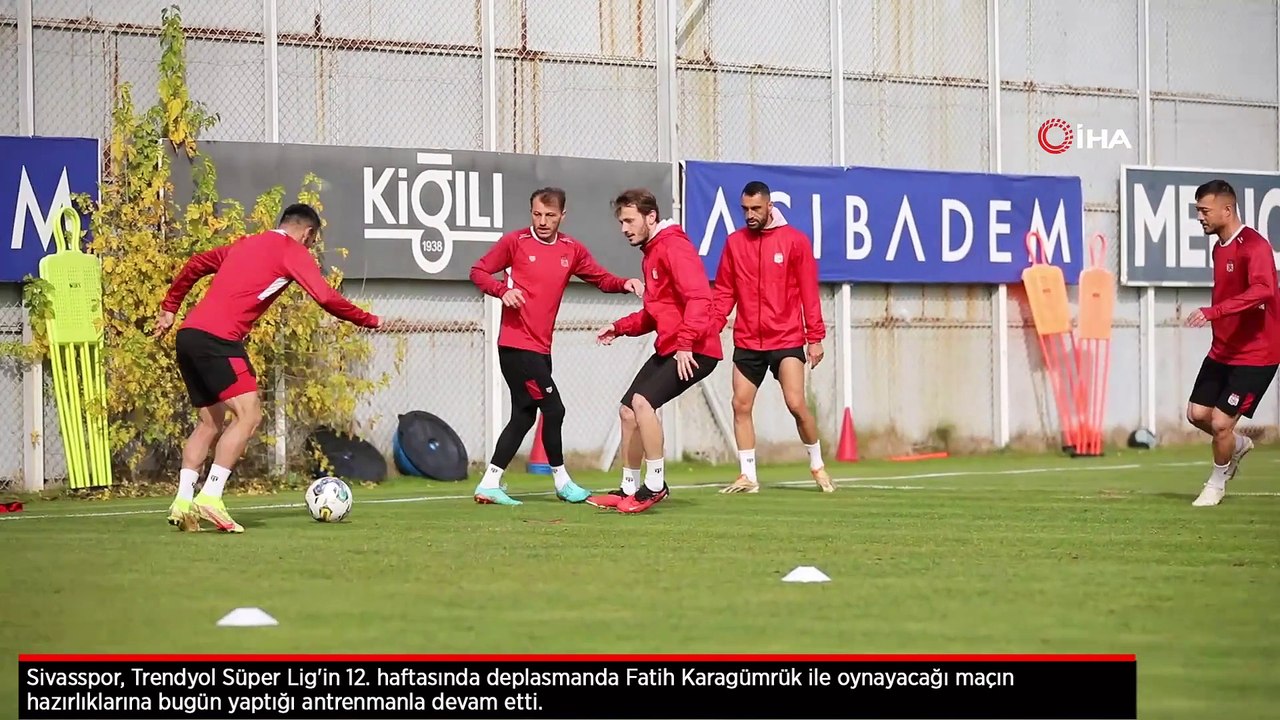 Sivasspor, Karagümrük maçı hazırlıklarını sürdürdü